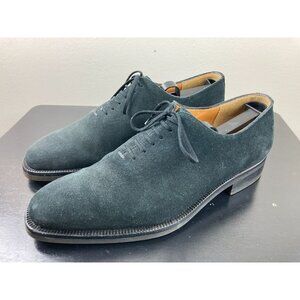 Canali Black Suede Oxfords 7